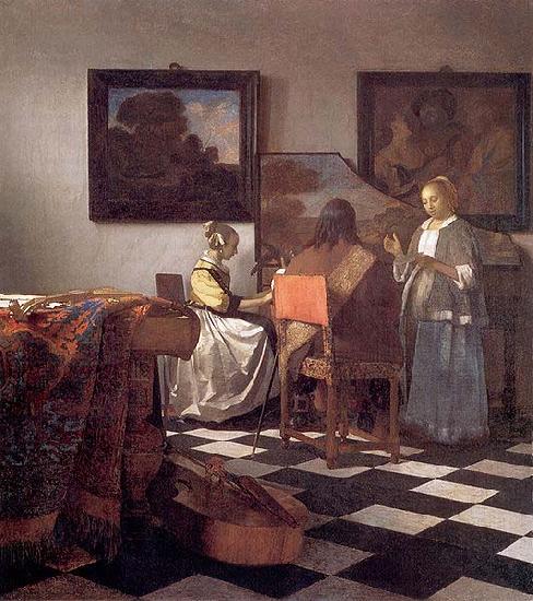 Johannes Vermeer The concert. oil painting image